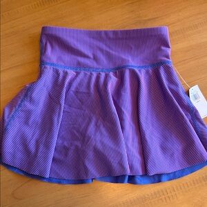 Old Navy Purple Striped Athletic Skort